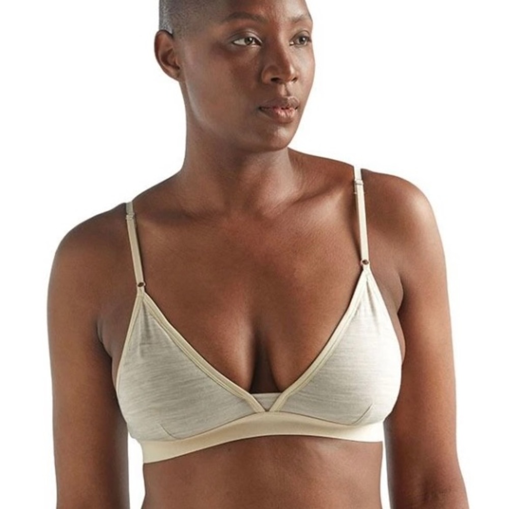 Icebreaker Siren Bra Fawn Heather Size Medium
